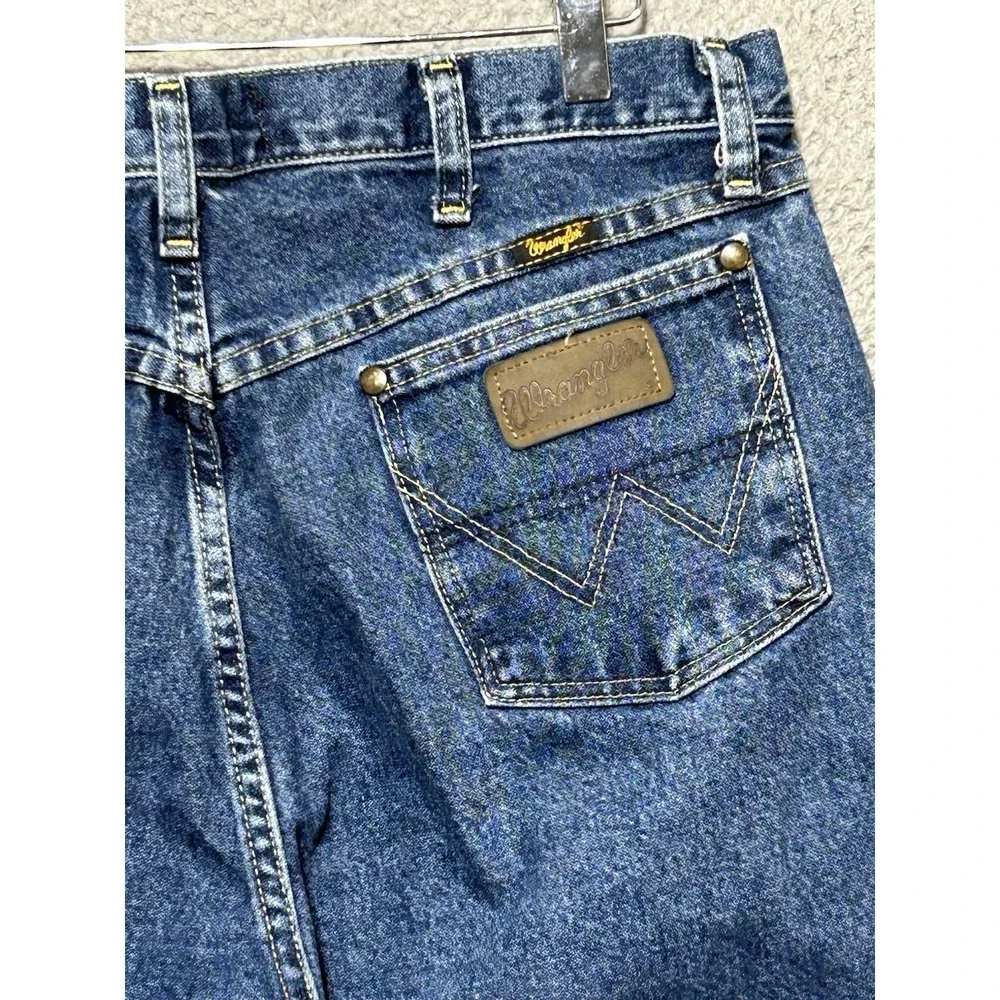 Wrangler George Strait Mens 35x32 13MGSHD Cowboy‎ Cut Rodeo Denim Jeans EUC